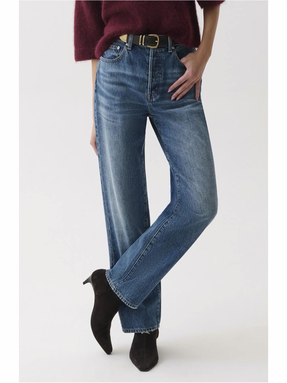 Pistola Cassie Super High Rise Straight Jeans